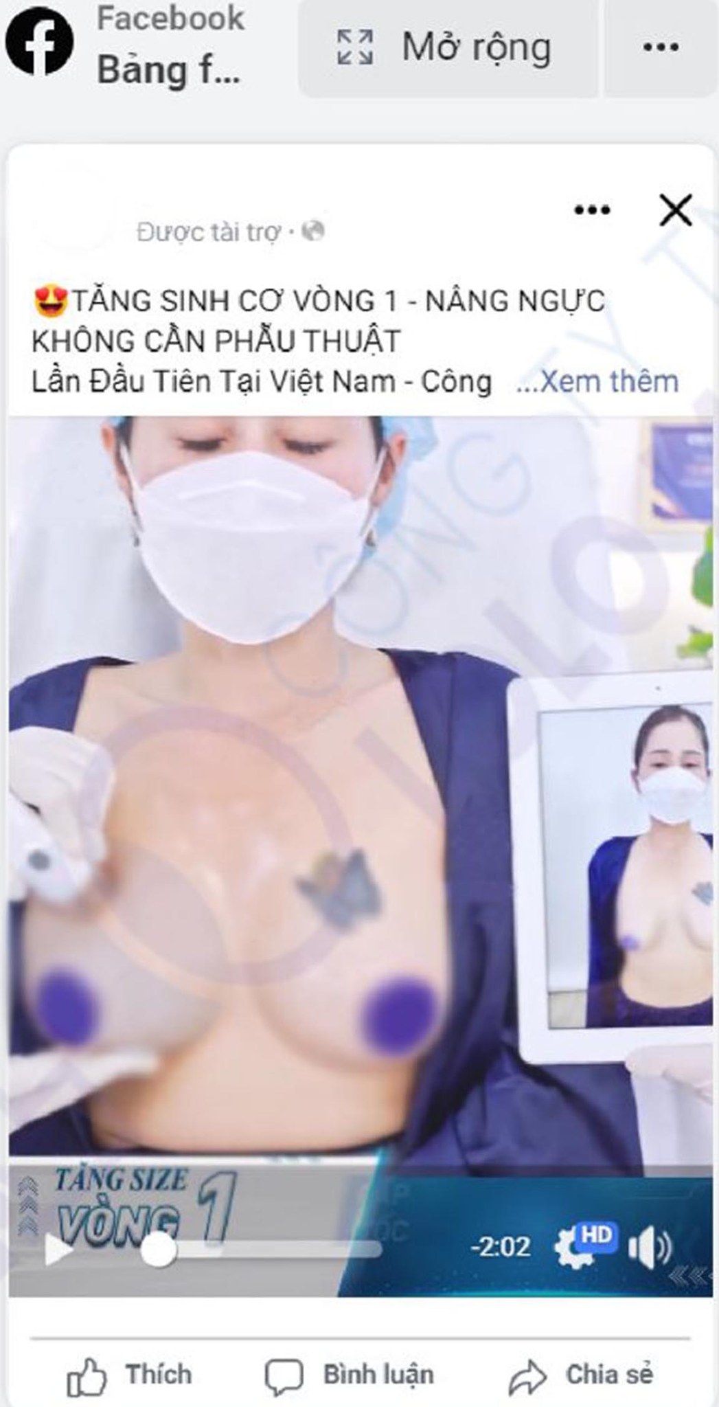 Cho thuê tài khoản quảng cáo Facebook chạy Thẩm Mỹ