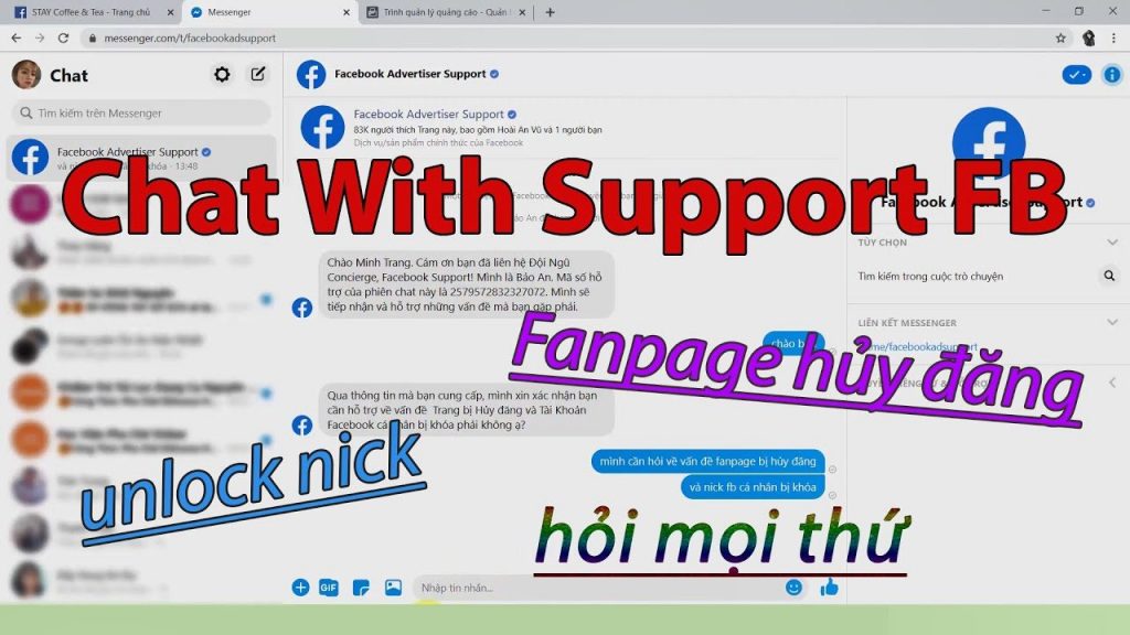 Liên hệ với support hỗ trợ