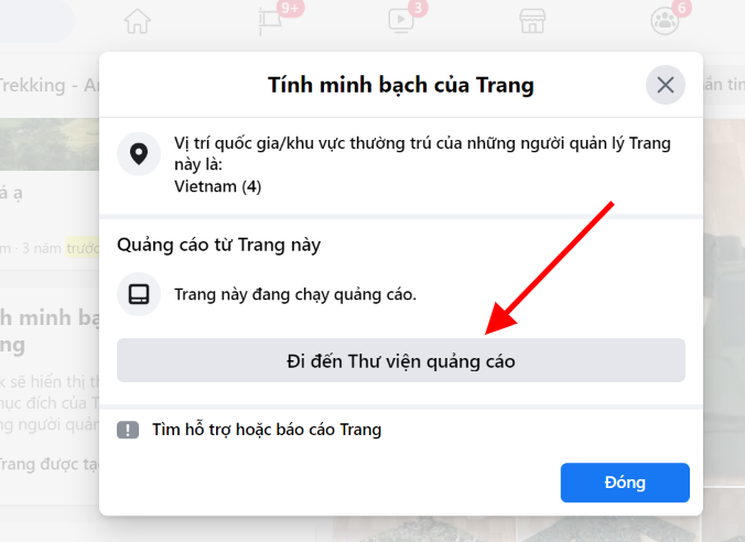 Select Go to Ad Library.