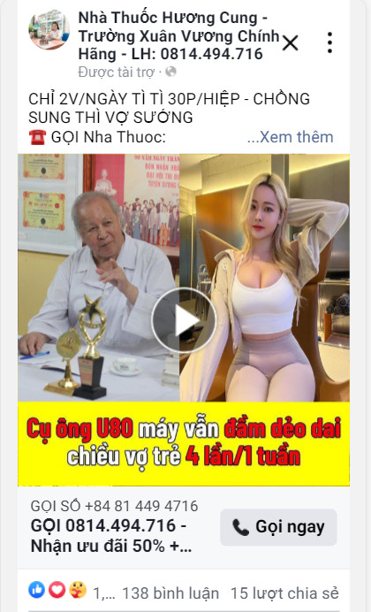 Sinh lý Trường Xuân Vương sản phẩm lành tính mà hiệu quả